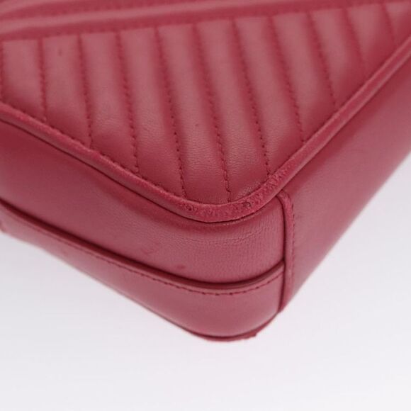 Prada Nappa Gauffré Pink Leather Shoulder Bag (Pre-Owned) - Picture 11 of 16